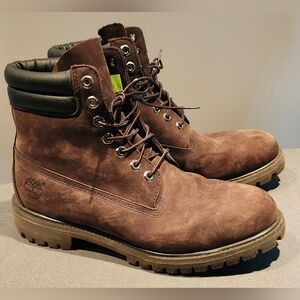 Timberland Men's 10.5 Dark Brown Suede Nubuck Boots